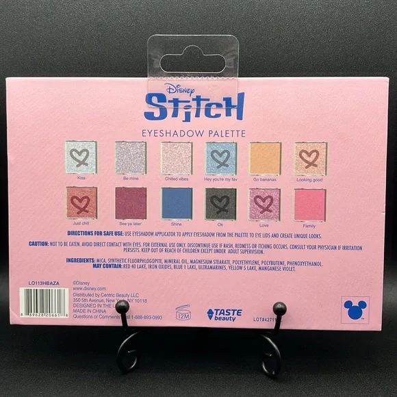 Disney Stitch 12 Color Love Eyeshadow Mirror Palette - Picture 6 of 6